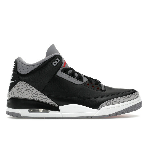 Jordan ジョーダン メンズ スニーカー  【Jordan 3 Retro OG Black Cement (2024)】  大きさ US_10.5(28.5糎) Black/Fire Red/Cement Grey/Sail
