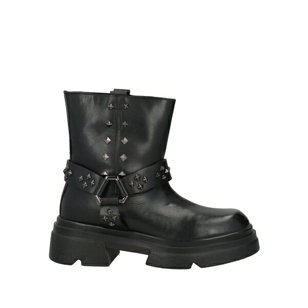 【送料無料】 エマヌエーレ ヴェー レディース ブーツ シューズ Ankle boots Black|asty