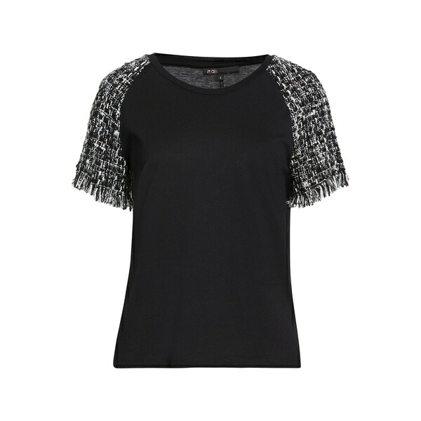 【貨物輸送無料】 マージュ レディース プルオーバー トップス T-shirts Black
