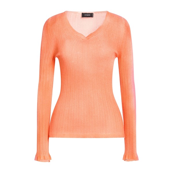 【貨物輸送無料】 チヴィディーニ レディース 編み物\u0026スウェーター アウター Sweaters Orange
