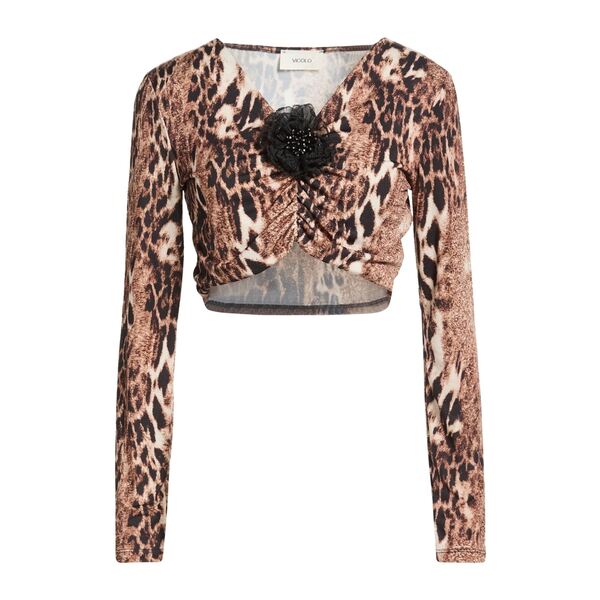 【貨物輸送無料】 ヴィコロ レディース ティーシャツ トップス Tops Brown レディースファッション-Tシャツ・カットソー-トップス
