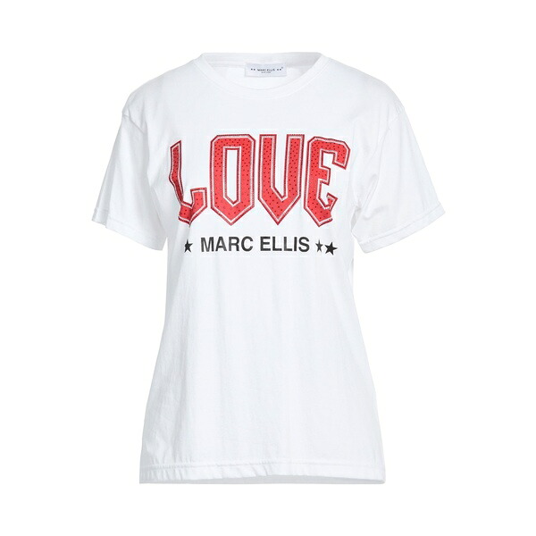 【送料無料】 マークエリス レディース Tシャツ トップス T-shirts White｜asty