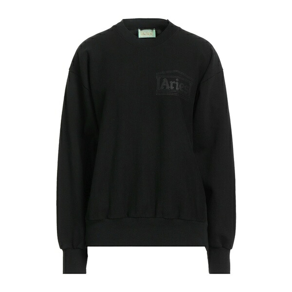 【貨物輸送無料】 アリーズ レディース パーカー・スウェットシャツ アウター Sweatshirts Black
