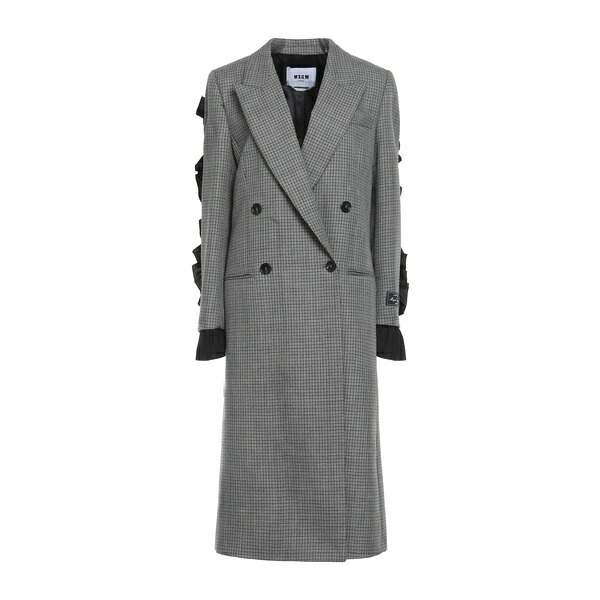 【貨物輸送無料】 エムエスジイエム レディース 上衣＆上衣 アウター Overcoats \u0026 Trench Coats Grey