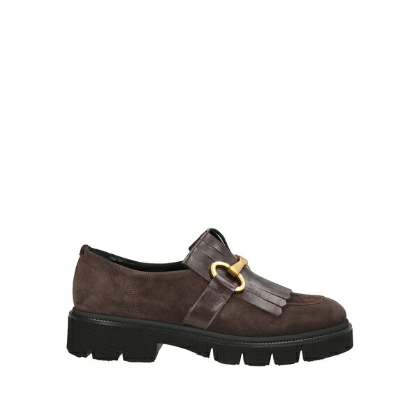 【貨物輸送無料】 ル ガゼル レディース スリッポン・ローファー シューズ Loafers Brown