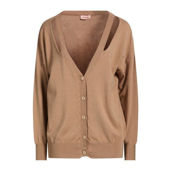 【貨物輸送無料】 コンタット レディース ジレー アウター Cardigans Beige