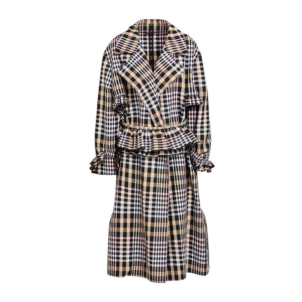 【貨物輸送無料】 エムエスジイエム レディース 上衣＆上衣 アウター Overcoats \u0026 Trench Coats Beige