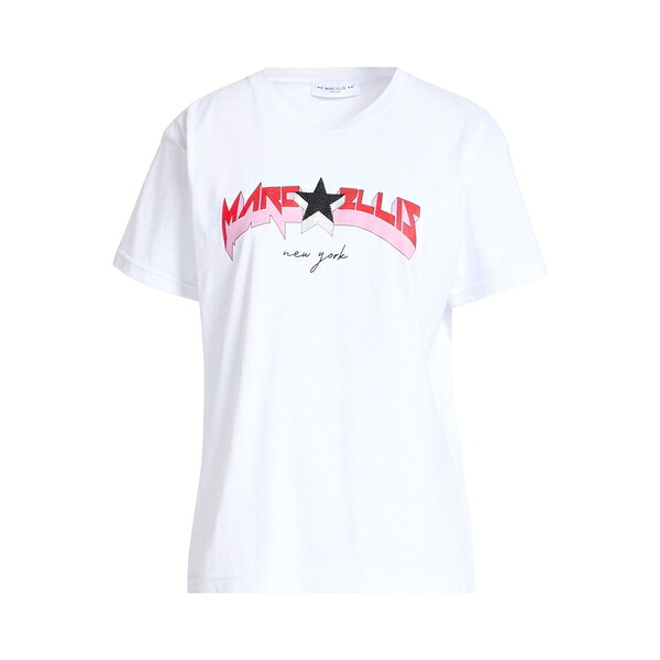 【送料無料】 マークエリス レディース Tシャツ トップス T-shirts White｜asty