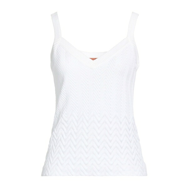 【送料無料】 ミッソーニ レディース Tシャツ トップス Tops White｜asty