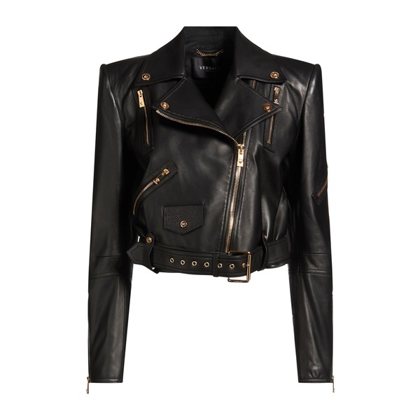 【貨物輸送無料】 ヴェルサーチ レディース 上衣＆上衣 アウター Jackets Black