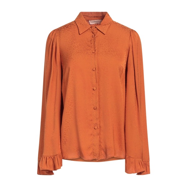 【送料無料】 ツインセット レディース シャツ トップス Shirts Orange｜asty