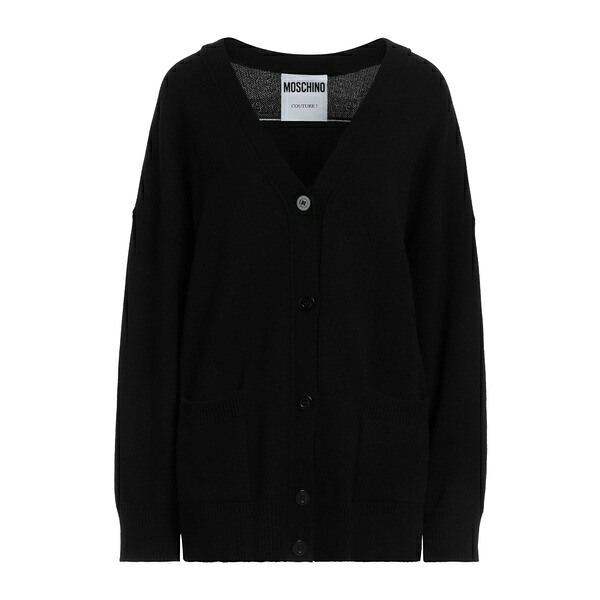 【貨物輸送無料】 モスキーノ レディース ジレー アウター Cardigans Black