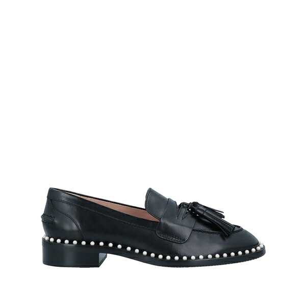 【貨物輸送無料】 スチュアート ワイツマン レディース スリッポン・ローファー シューズ Loafers Black