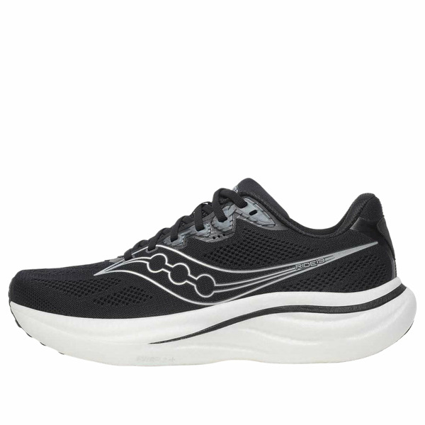 Saucony サッカニー メンズ スニーカー 【Saucony Ride 19 'Black Silver' S21055-100】 サイズ US_10(28.0cm)｜asty