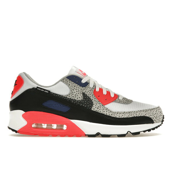 Nike ナイキ メンズ スニーカー  【Nike Air Max 90 Kiss My Airs Infrared Safari】  大いさ US_11.5(29.5糎) White/Cool Grey/Light Smoke Grey/Black