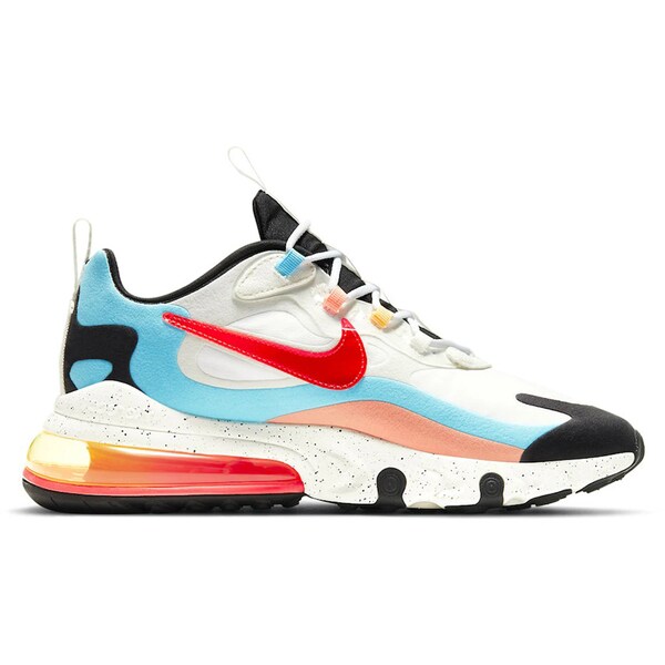 Nike ナイキ メンズ スニーカー  【Nike Air Max 270 React The Future is インチ the Air】  大きさ US_8.5(26.5珊) White/Infrared-Summit White