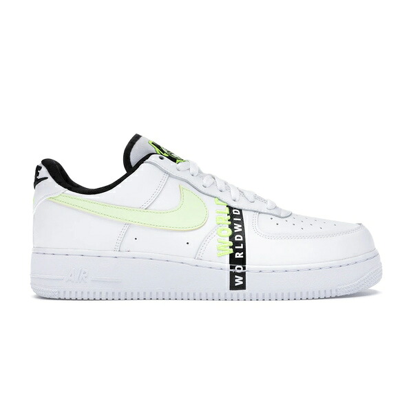 Nike ナイキ メンズ スニーカー 【Nike Air Force 1 Low Worldwide White Volt】 サイズ US_8.5(26.5cm) White/Volt-Black-Barely Volt｜asty