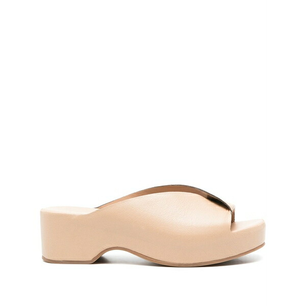 デル カルロ レディース サンダル シューズ Horus 11729 55mm leather sandals Neutrals｜asty