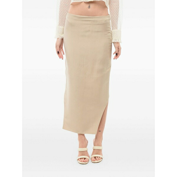 ジバンシー レディース スコート ボトムス Asymmetric silk skirt Neutrals
