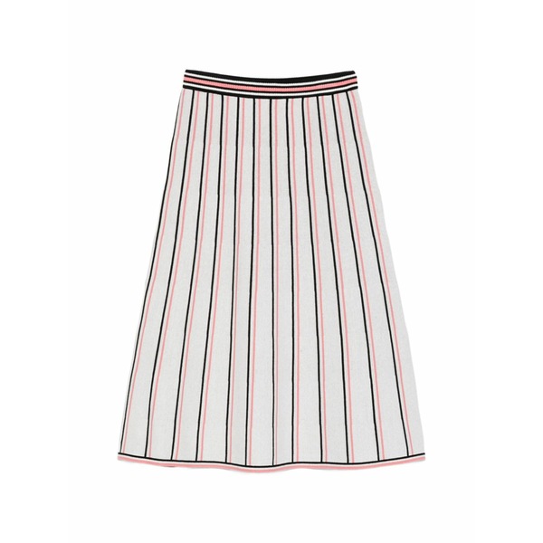 ジェイ リンドバーグ レディース スカート ボトムス Striped knit midi skirt White｜asty
