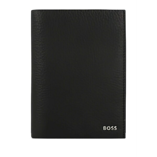 雇い主 メンズ 銭入れ 添え物 Textured wallet Black