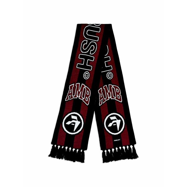 アンブッシュ メンズ 消音装置・袈裟・えり巻き 佩び物 Striped logo scarf Black