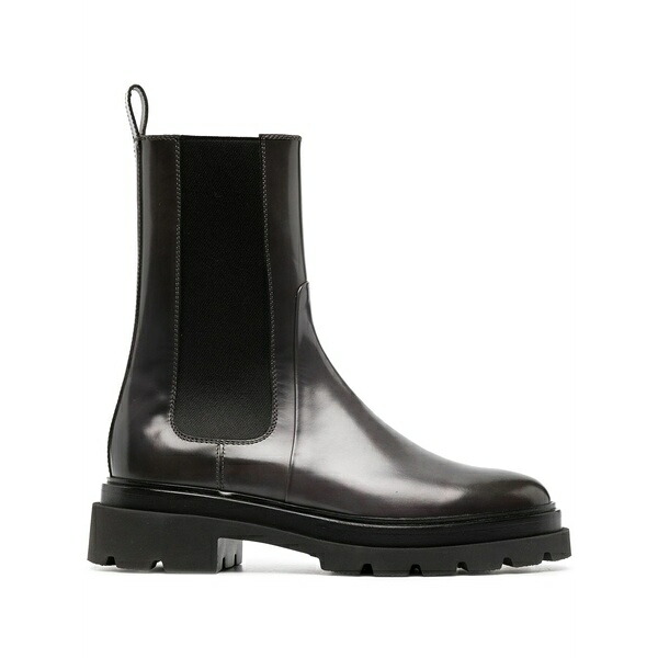 サントーニ レディース ブーツ シューズ Patent-finish chelsea boots Grey