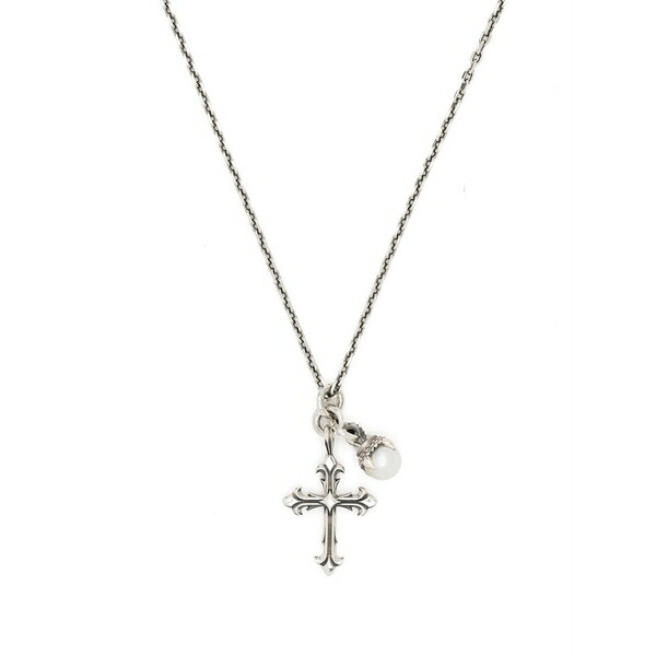 エマニュエレ ビコッキ メンズ 首飾り・チョー鉄道車両 佩び物 Cross-charm necklace Silver