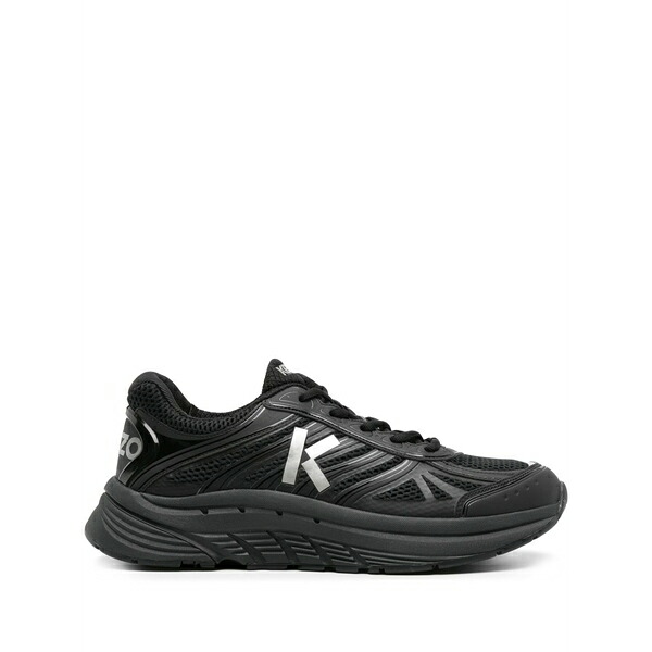 ケンゾー メンズ スニーカー シューズ Pace mesh sneakers Black|asty