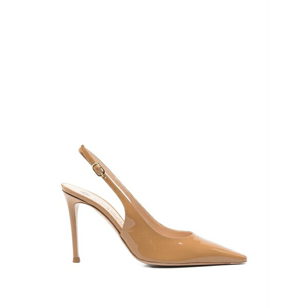 ロベルトフェスタ レディース パンプス シューズ Leather slingback pumps Brown