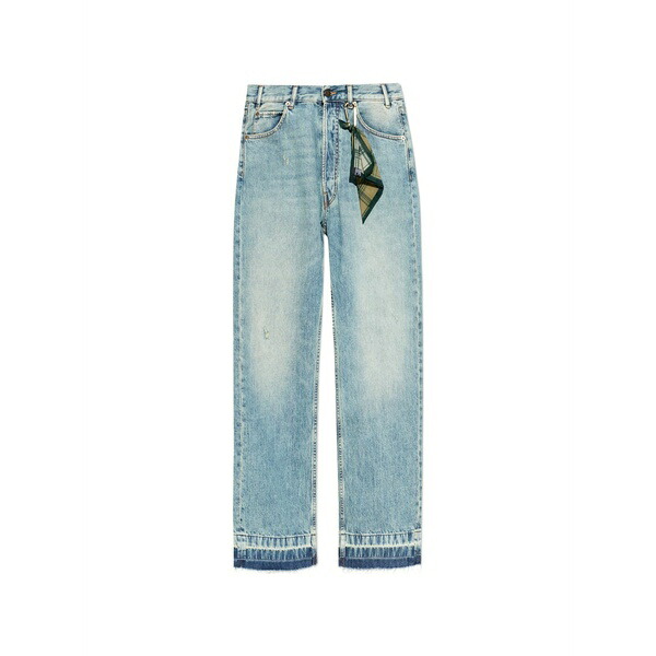 ダークパーク メンズ デニムパンツ ボトムス Frayed button jeans Blue｜asty 90,640円