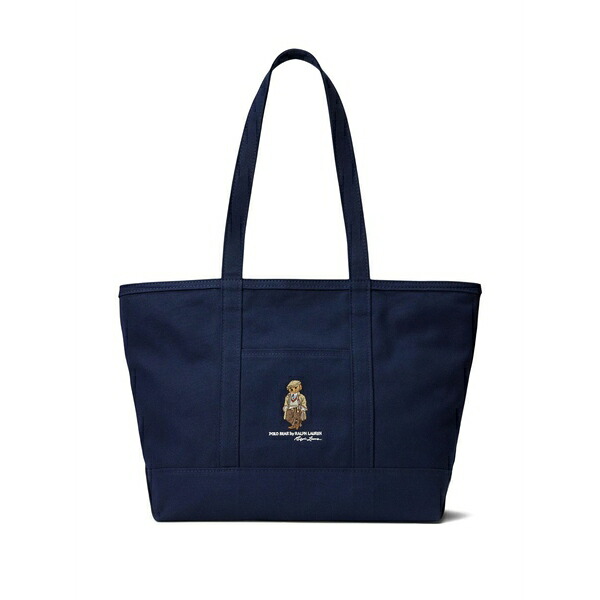 ラルフローレン メンズ トートバッグ 御徒面子 Polo bear embroidered tote bag Blue