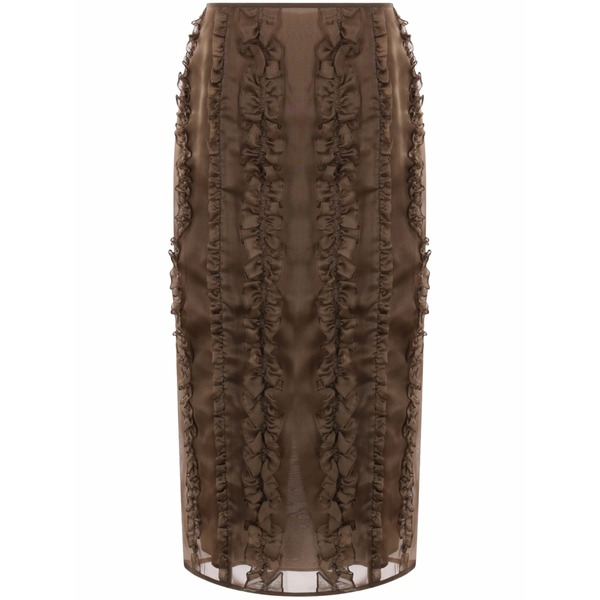 セシリー・バンセン レディース スコート ボトムス Ocean MIDI skirt Brown