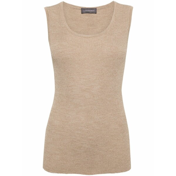 ロレーナアントニアッツィ レディース 編み物\u0026プルオーバー アウター Sleeveless ribbed-knit top Gold