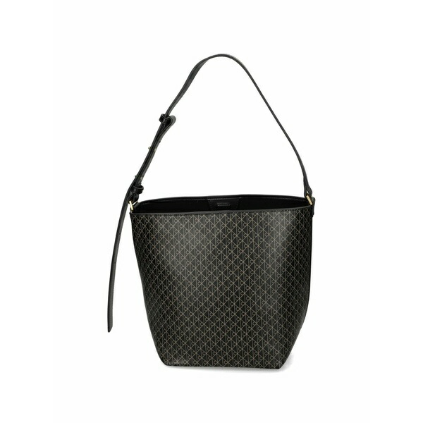 カルバンクライン レディース ショルダーバッグ 御徒面子 Patterned shoulder bag Black