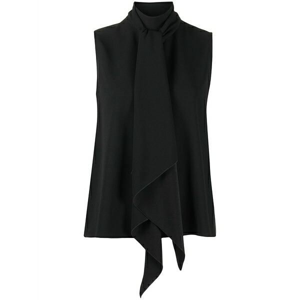 ポールカ レディース シャツ トップス Sleeveless roll neck top Black