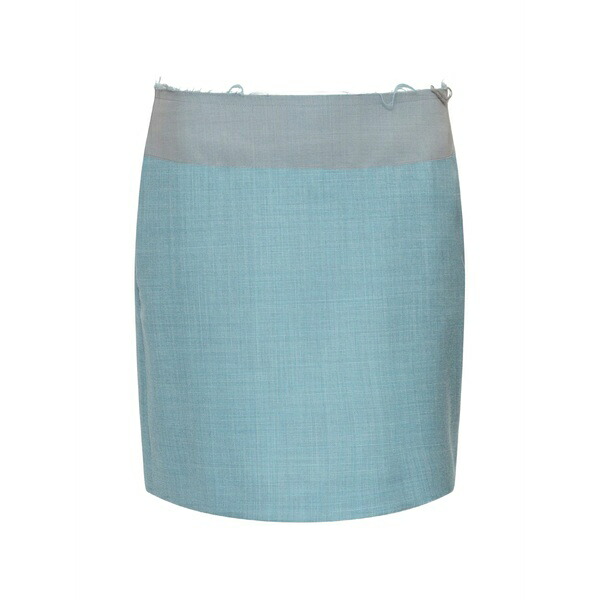 マルタンマルジェラ レディース スカート ボトムス Two-tone wool mini skirt Blue|asty