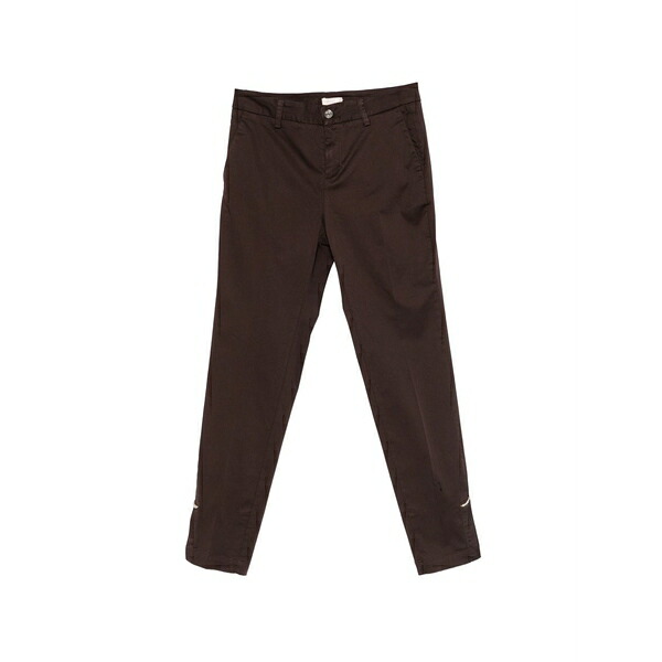 リュージョー レディース カジュアルパンツ ボトムス Embellishment trousers Brown|asty