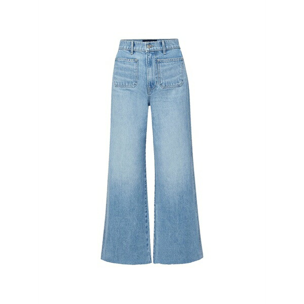 ヴェロニカ ベアード レディース カジュアルパンツ ボトムス Taylor cropped wide-leg jeans Blue｜asty