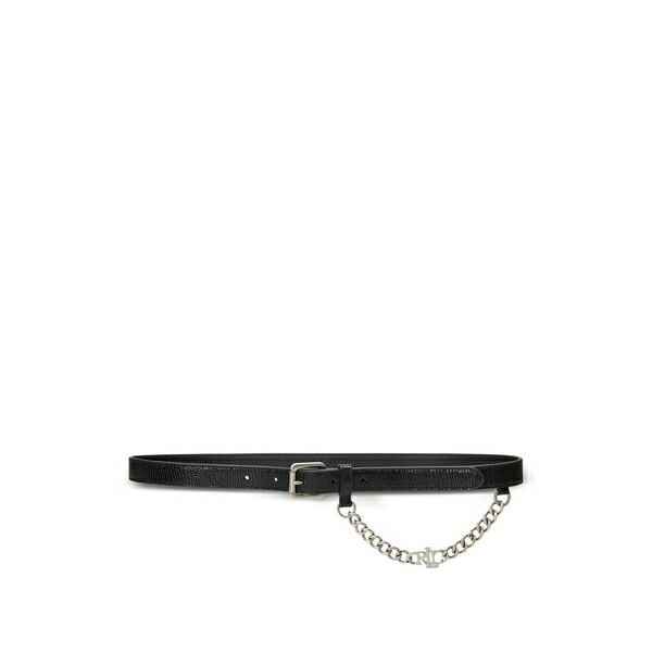 ラルフローレン レディース 三尺帯 付属物 Chain-detail buckle belt Black