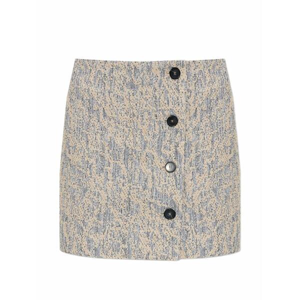 イロ レディース スカート ボトムス Buttoned mini skirt Neutrals