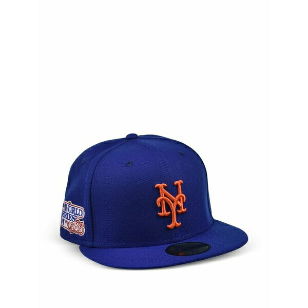 ニュー内鰓 メンズ かぶり笠 付属品 59fifty new york mets world series 1986 fitted cap Blue