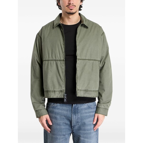 バンズ メンズ 上衣＆上衣 アウター Zip-up jacket Green