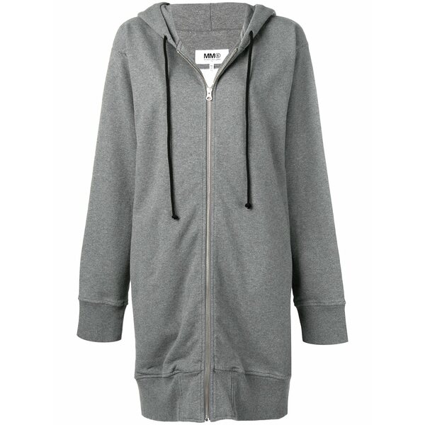 マルタンマルジェラ レディース パーカー・スウェットシャツ アウター Oversized zip hoodie Grey