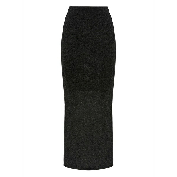 ミッソーニ レディース スコート ボトムス Metallic-detail slit skirt Black