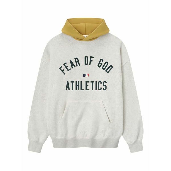 エフオージーエッセンシャルズ メンズ パーカー・スウェットシャツ アウター X mlb athletics logo hoodie Grey