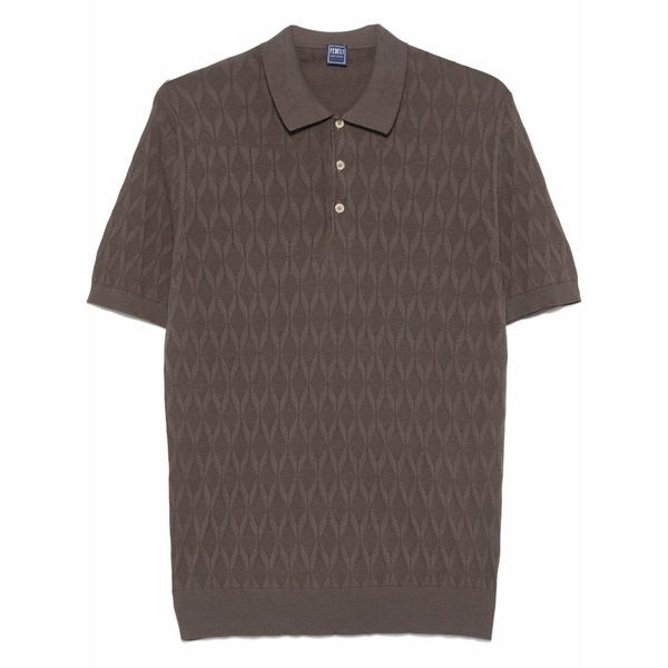 フェデーリ メンズ スポーツシャツ トップス Rumba polo shirt  Brown