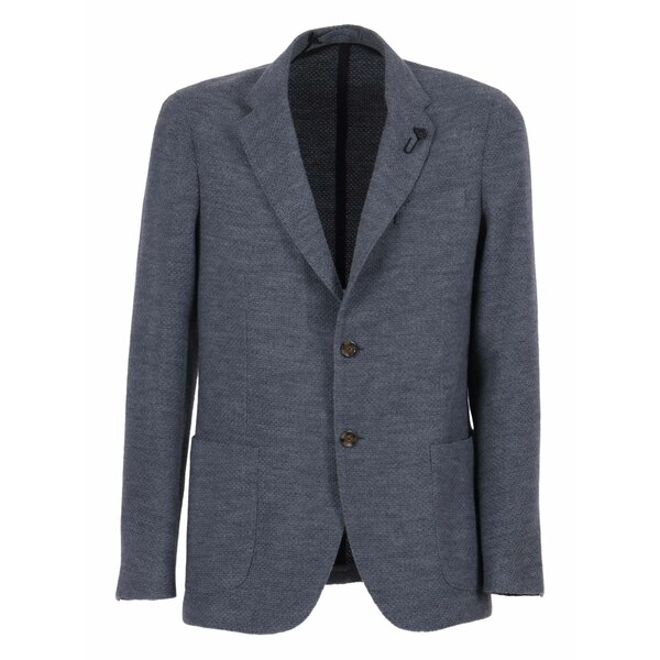 ラルディーニ メンズ ジャケット＆ブルゾン アウター Knit blazer Grey｜asty
