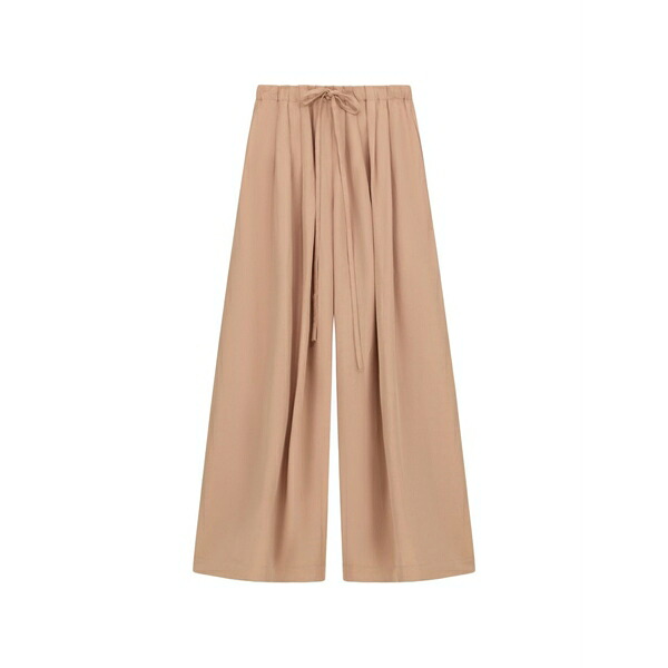 リビアナコンティ レディース カジュアルパンツ ボトムス Drawstring-detail pleated palazzo trousers Pink