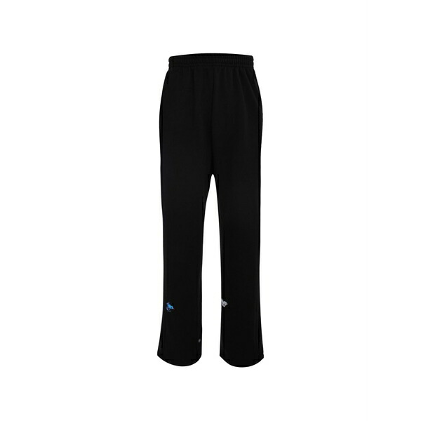 ティーライブラリー メンズ カジュアルパンツ ボトムス Graphic-print track pants Black|asty